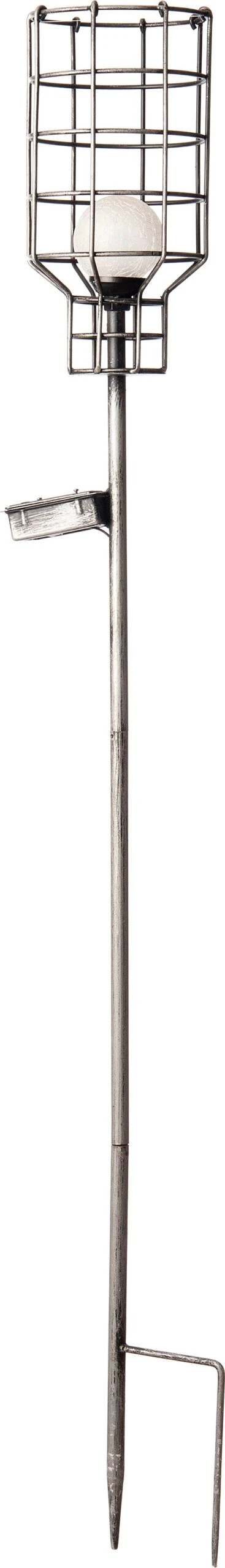 Intratuin LED Solar Lantaarn D 12,5 H 110 Cm Antiek Zilver 3 Intratuin LED Solar Lantaarn D 12,5 H 110 Cm Antiek Zilver