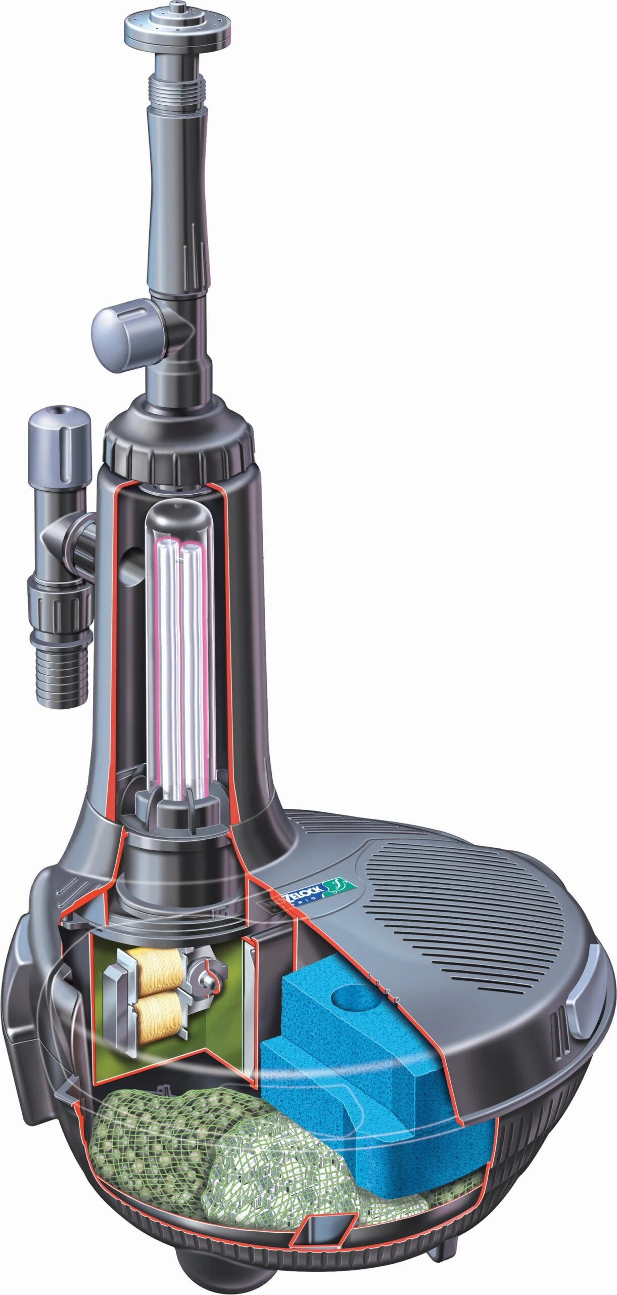 Hozelock Vijverfilter En Pomp EasyClear 6000 4 Hozelock Vijverfilter En Pomp EasyClear 6000 - Afbeelding 2