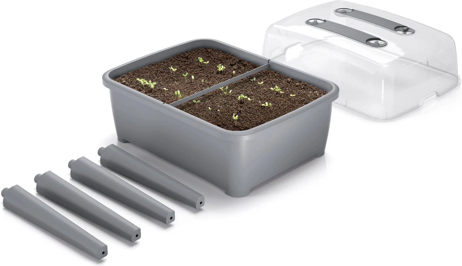Intratuin Kweekbak Op Poten Grijs 77 X 58 X 96,3 Cm 6 Intratuin Kweekbak Op Poten Grijs 77 X 58 X 96,3 Cm - Afbeelding 4