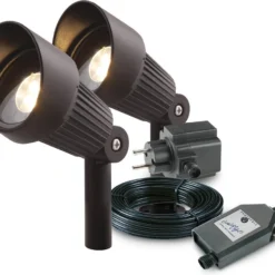 Garden Lights Spot Focus Set Zwart 15 X 8 X 18 Cm