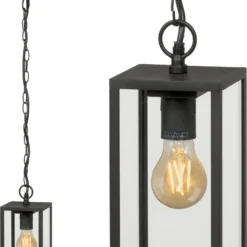 Garden Lights Hanglamp Ardea Zwart 12 X 12 X 22 Cm