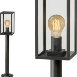 Garden Lights Sokkel Limosa Zwart 12 X 12 X 68 Cm