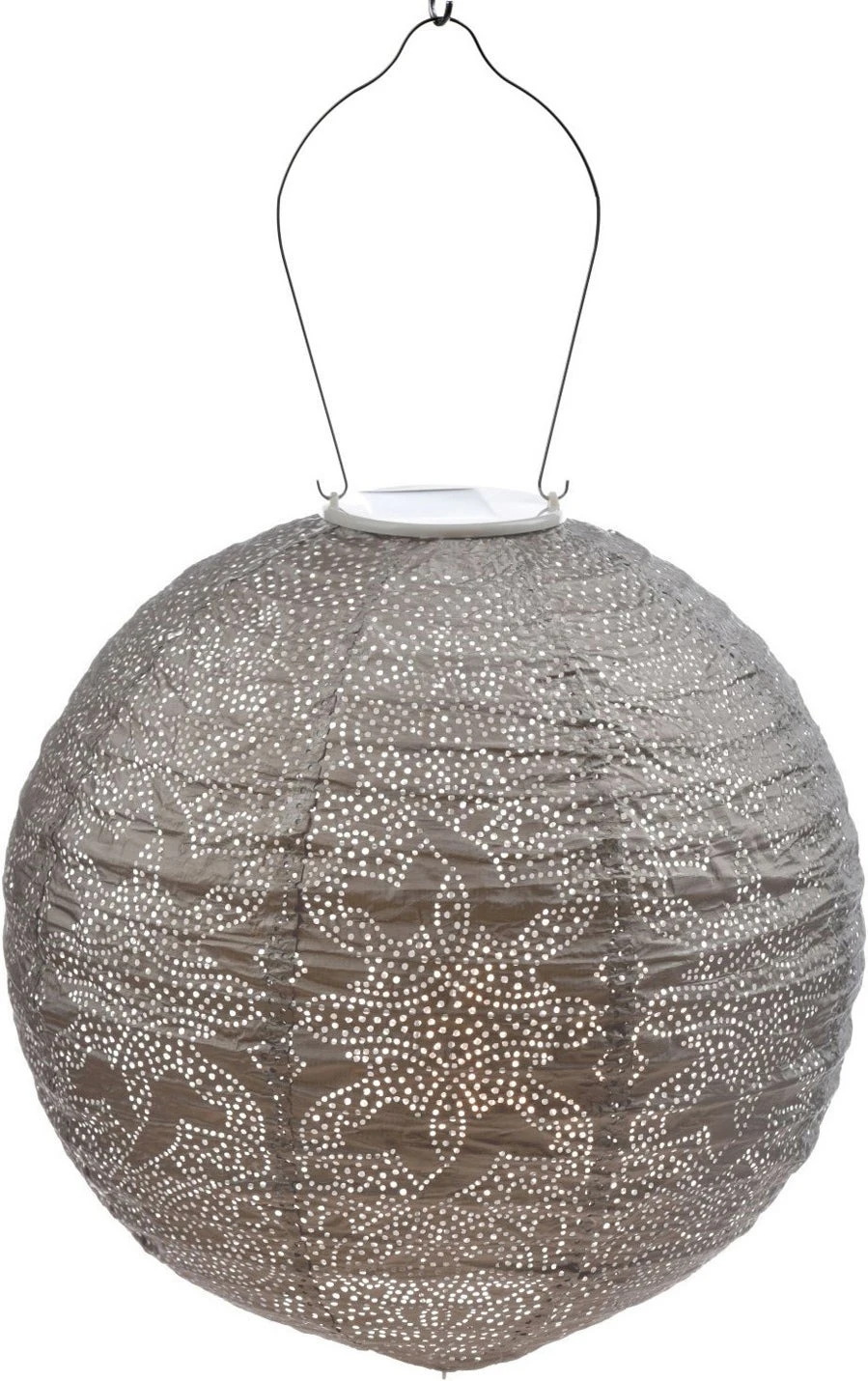 Lumiz Solar Lampion Taupe D 30 H 28 Cm 3 Lumiz Solar Lampion Taupe D 30 H 28 Cm