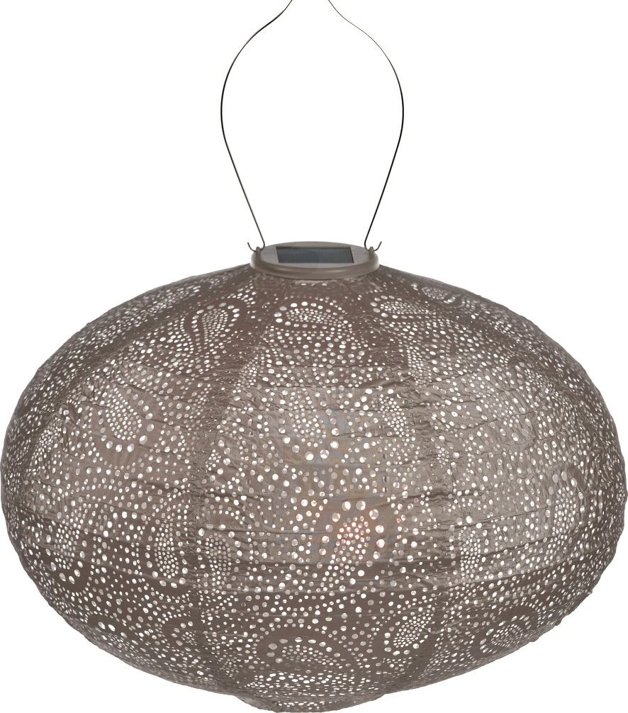 Lumiz Solar Lampion Taupe D 40 H 27 Cm 3 Lumiz Solar Lampion Taupe D 40 H 27 Cm