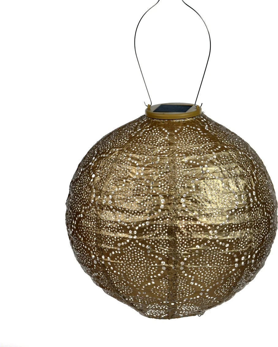 Lumiz Solar Lampion Goud D 30 H 29 Cm 3 Lumiz Solar Lampion Goud D 30 H 29 Cm