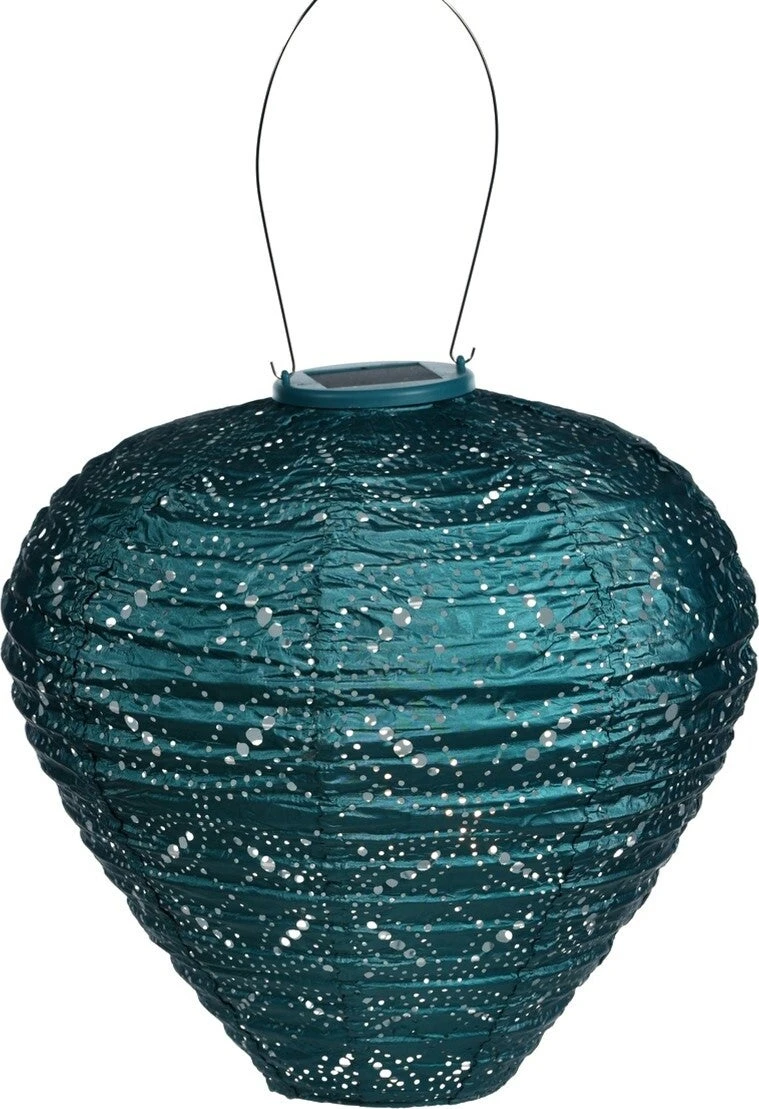 Lumiz Solar Lampion Blauw D 30 H 30 Cm 3 Lumiz Solar Lampion Blauw D 30 H 30 Cm