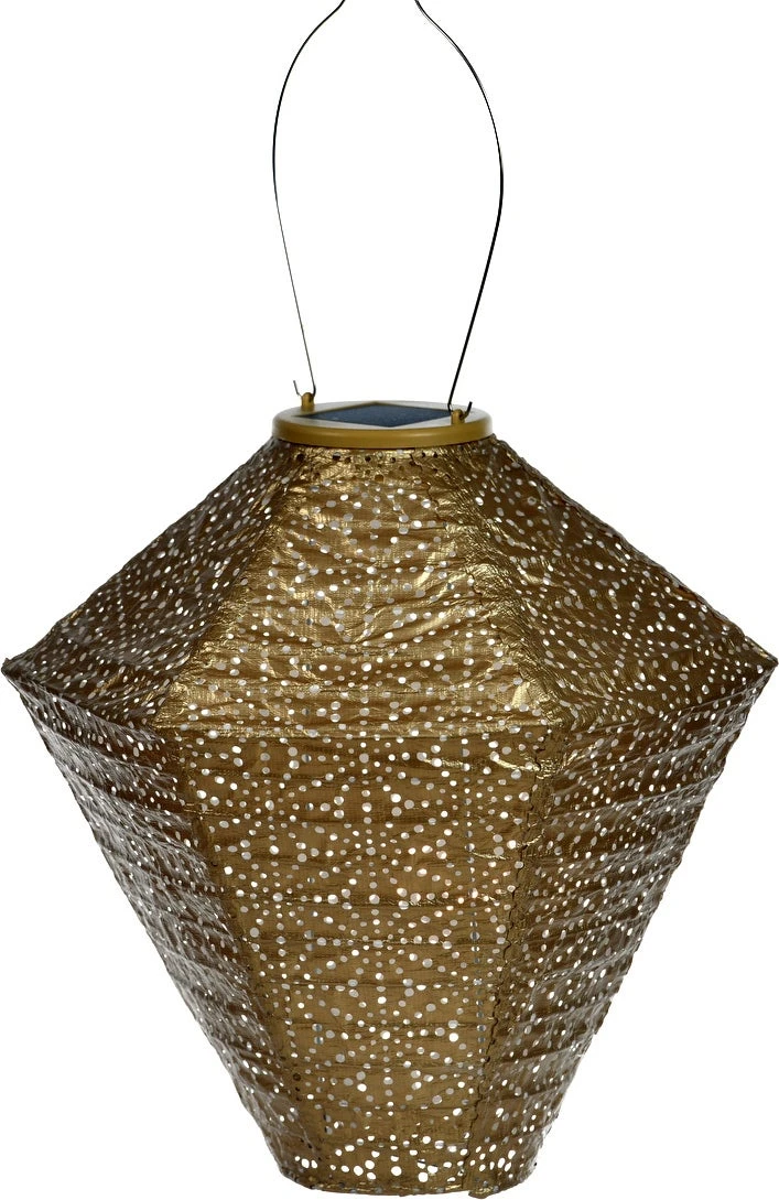 Lumiz Solar Lampion Goud D 28 H 28 Cm 3 Lumiz Solar Lampion Goud D 28 H 28 Cm