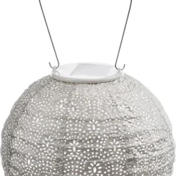 Lumiz Solar Lampion Taupe D 20 H 18 Cm