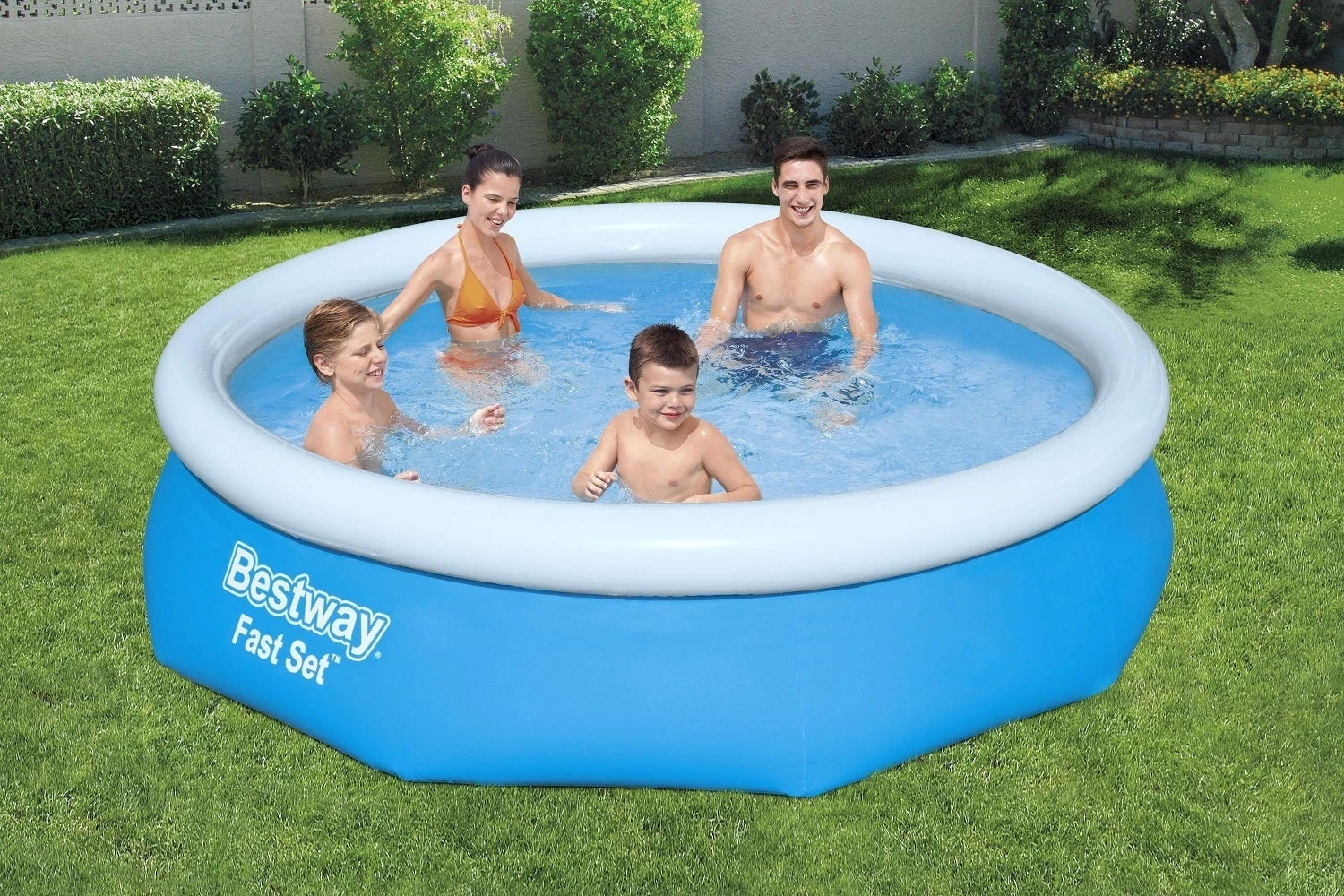Bestway Zwembad Fast Set Rond Blauw D 305 H 76 Cm 4 Bestway Zwembad Fast Set Rond Blauw D 305 H 76 Cm - Afbeelding 2