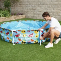 Bestway Kinderzwembad Frame Splash-in-shade Rond Blauw D 244 H 51 Cm 13 Bestway Kinderzwembad Frame Splash-in-shade Rond Blauw D 244 H 51 Cm -Goedkope Hof Liefde Winkel 6942138961812 4