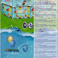 Bestway Kinderzwembad Frame Splash-in-shade Rond Blauw D 244 H 51 Cm 17 Bestway Kinderzwembad Frame Splash-in-shade Rond Blauw D 244 H 51 Cm -Goedkope Hof Liefde Winkel 6942138961812 8