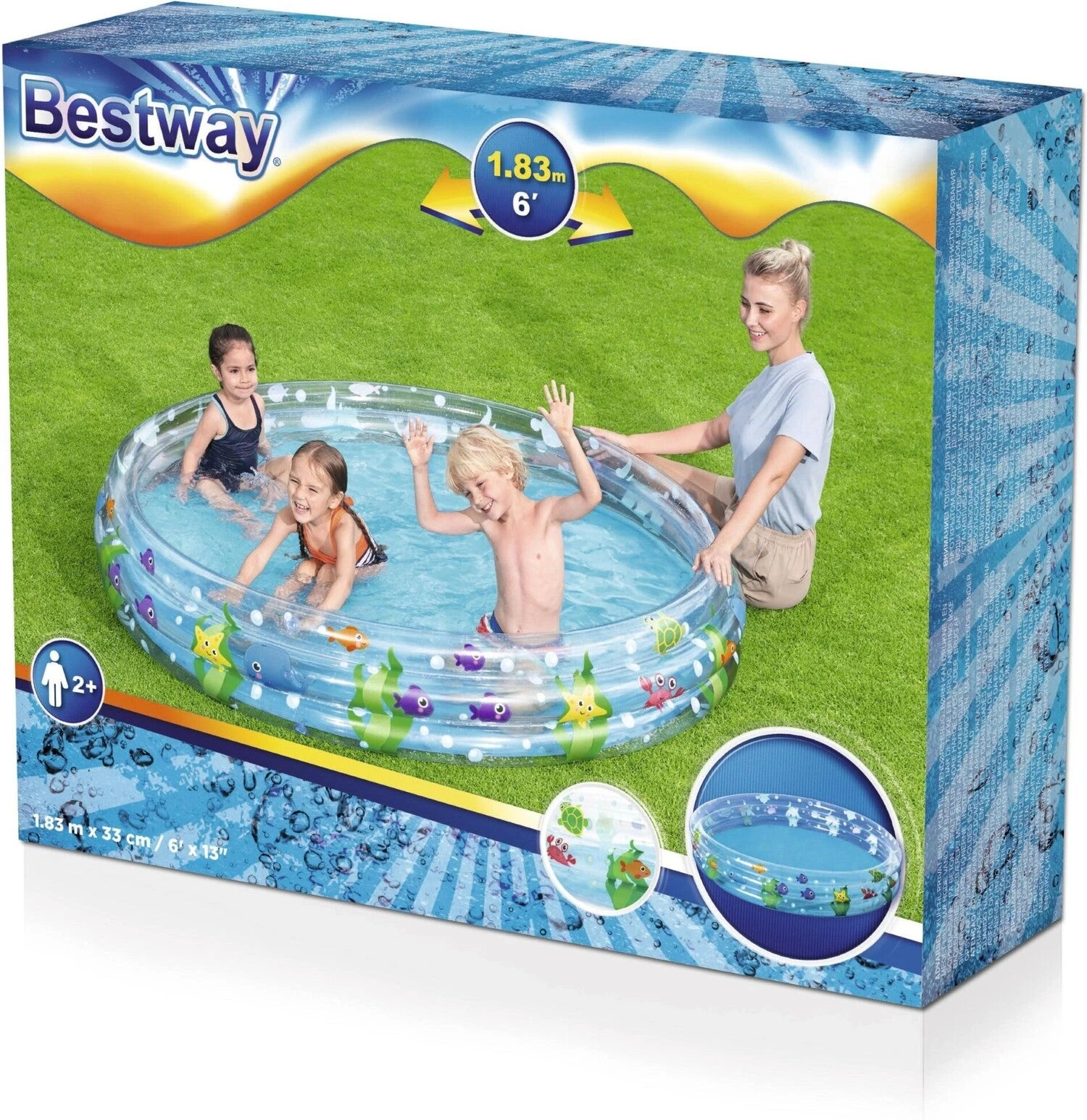 Bestway Kinderzwembad Zeeleven Rond D 183 H 33 Cm 2+ 5 Bestway Kinderzwembad Zeeleven Rond D 183 H 33 Cm 2+ - Afbeelding 3