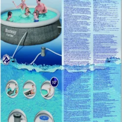 Bestway Opblaasbaar Zwembad Marin Rond Zwart D 396 H 84 Cm 11 Bestway Opblaasbaar Zwembad Marin Rond Zwart D 396 H 84 Cm -Goedkope Hof Liefde Winkel 6942138968323 6