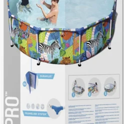 Bestway Kinderzwembad Steel Pro Rond Jungle D 305 H 66 Cm -Goedkope Hof Liefde Winkel 6942138972177 50