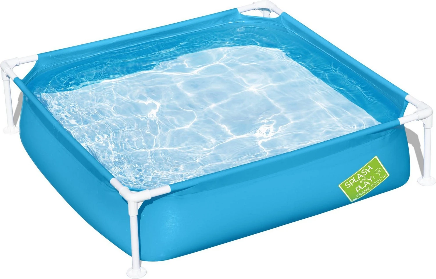 Bestway Kinderzwembad Vierkant Blauw 122 X 122 X 30,5 Cm 2+ 4 Bestway Kinderzwembad Vierkant Blauw 122 X 122 X 30,5 Cm 2+ - Afbeelding 2