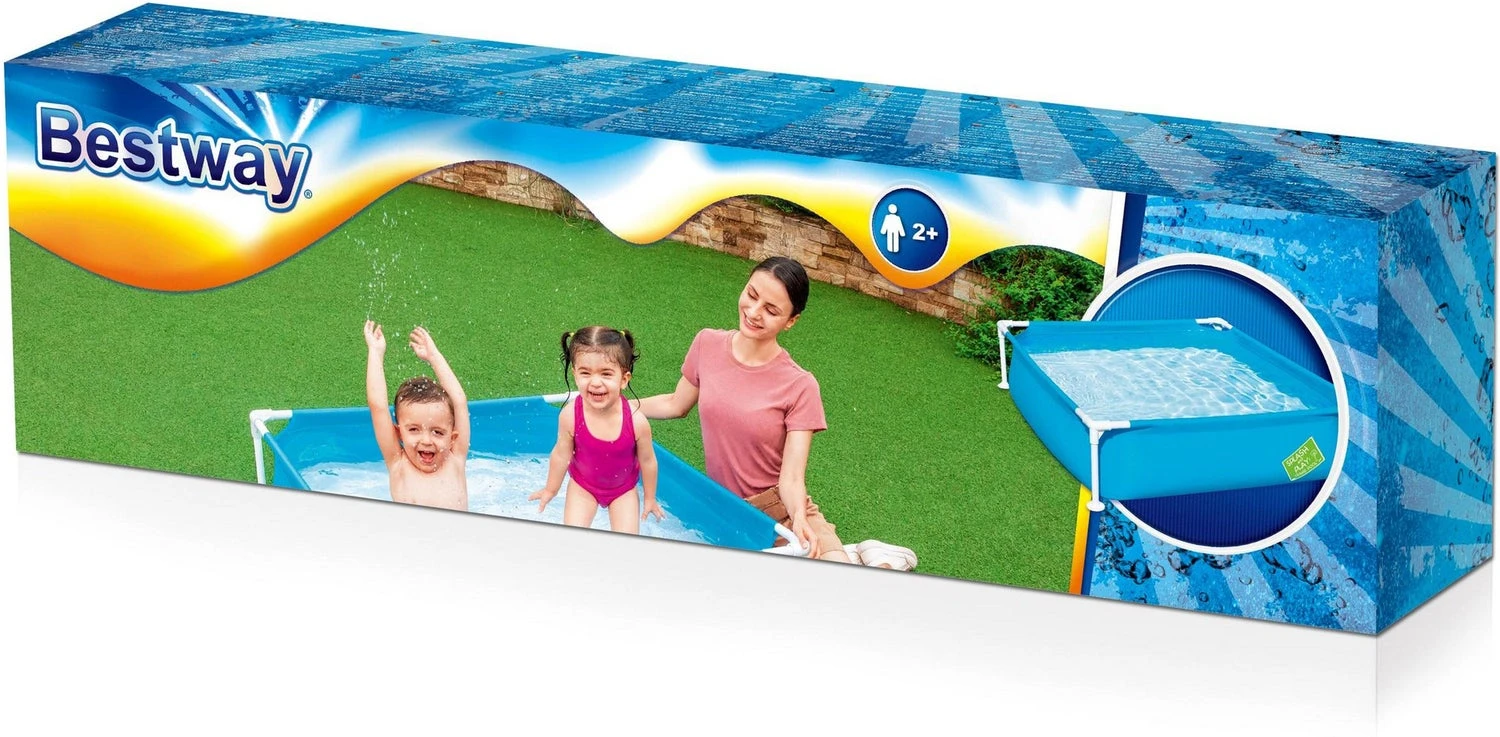 Bestway Kinderzwembad Vierkant Blauw 122 X 122 X 30,5 Cm 2+ 8 Bestway Kinderzwembad Vierkant Blauw 122 X 122 X 30,5 Cm 2+ - Afbeelding 6