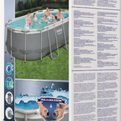 Bestway Frame Zwembad Power Steel Ovaal 427 X 250 X 100 Cm -Goedkope Hof Liefde Winkel 6942138976892 11