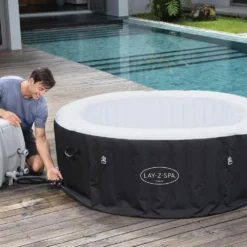 Bestway Opblaasbare Jacuzzi Lay-Z-Spa Miami 2 Rond Zwart D 180 H 66 Cm -Goedkope Hof Liefde Winkel 6942138977332 6