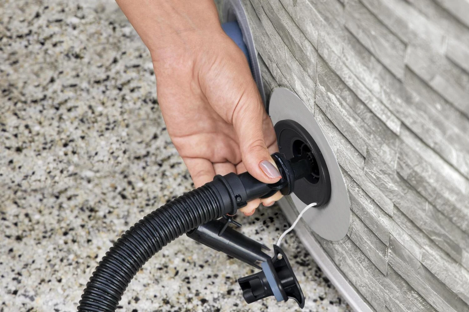 Bestway Opblaasbare Jacuzzi Lay-Z-Spa Vancouver Plus Rond Grijs D 155 H 60 Cm 5 Bestway Opblaasbare Jacuzzi Lay-Z-Spa Vancouver Plus Rond Grijs D 155 H 60 Cm - Afbeelding 3