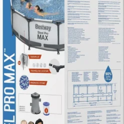 Bestway Frame Zwembad Steel Pro Max Rond D 366 H 76 Cm 13 Bestway Frame Zwembad Steel Pro Max Rond D 366 H 76 Cm -Goedkope Hof Liefde Winkel 6942138981896 50