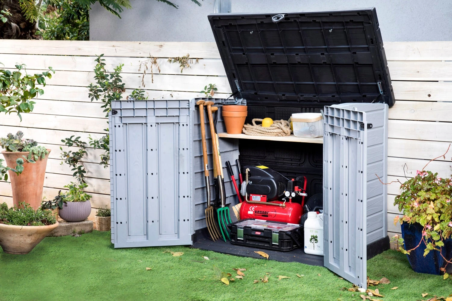 Keter Store It Out Ace Kliko Ombouw Grijs 146 X 82 X 125 Cm 6 Keter Store It Out Ace Kliko Ombouw Grijs 146 X 82 X 125 Cm - Afbeelding 4