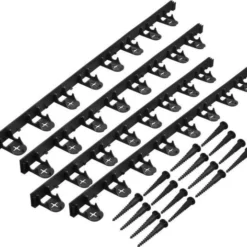 Nature Grasrand Zwart H 4,5 X 100 Cm 4 Stuks