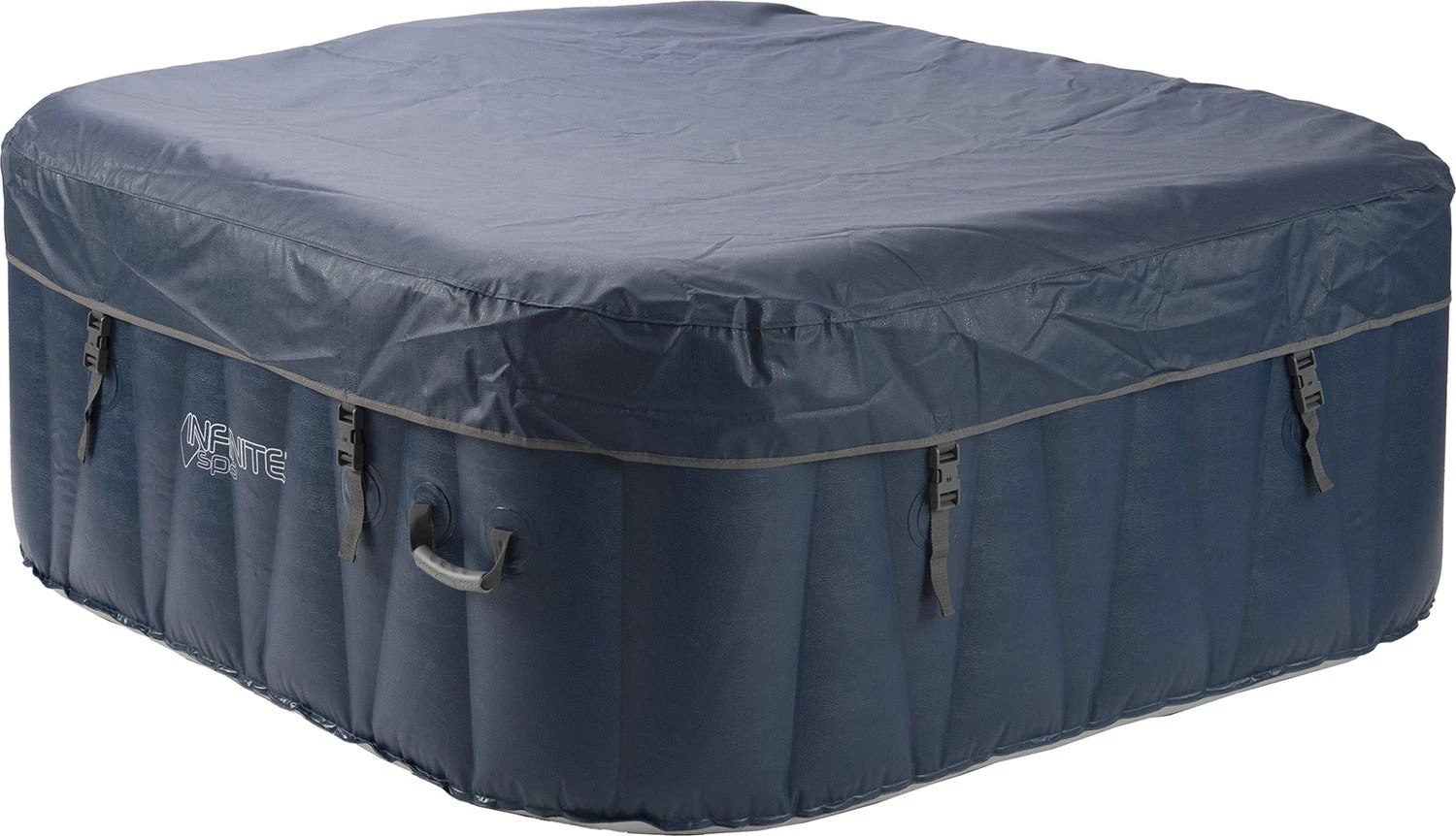Infinite Spa Opblaasbare Jacuzzi Champion Vierkant Blauw 185 X 185 X 65 Cm 4 Infinite Spa Opblaasbare Jacuzzi Champion Vierkant Blauw 185 X 185 X 65 Cm - Afbeelding 2