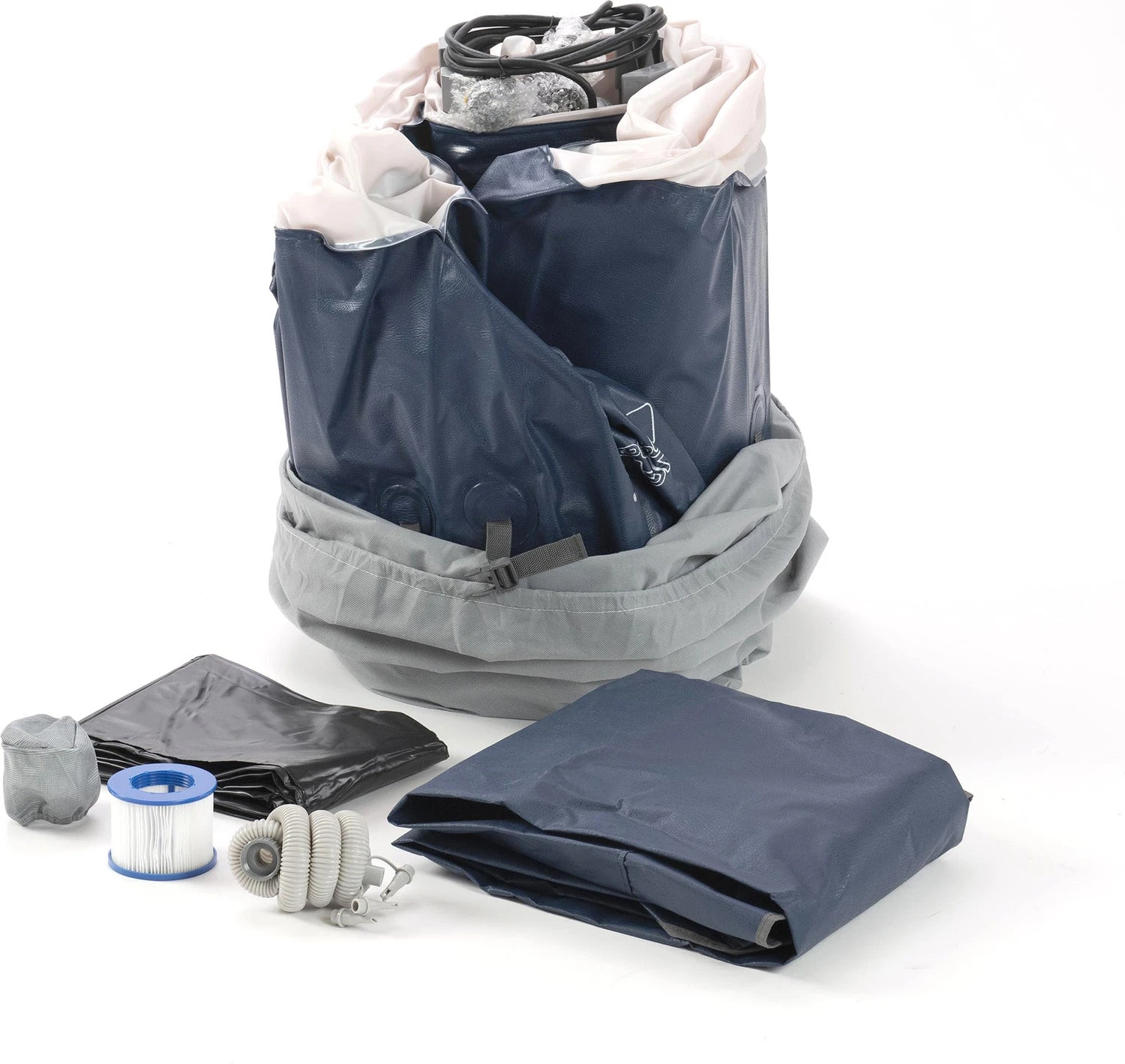 Infinite Spa Opblaasbare Jacuzzi Champion Vierkant Blauw 185 X 185 X 65 Cm 5 Infinite Spa Opblaasbare Jacuzzi Champion Vierkant Blauw 185 X 185 X 65 Cm - Afbeelding 3