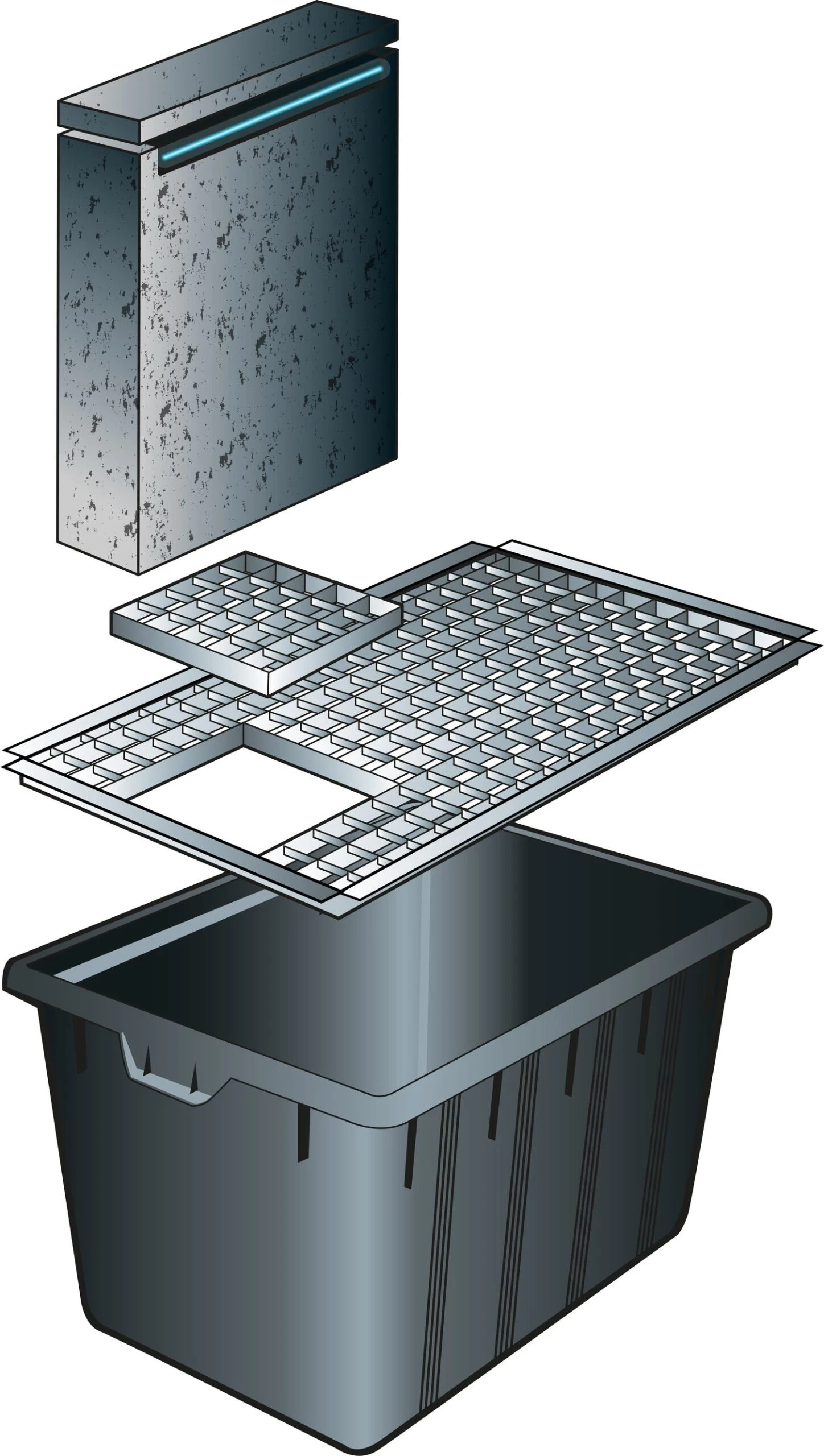 Ubbink Inzetstuk Voor Afdekrooster 20 X 20 Cm 4 Ubbink Inzetstuk Voor Afdekrooster 20 X 20 Cm - Afbeelding 2