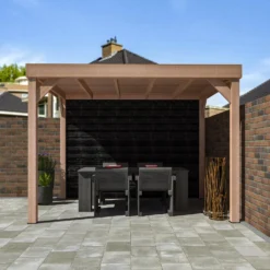 Overkapping Douglas + Achterwand Zweeds Rabat Zwart 270 X 330 Cm 7 Overkapping Douglas + Achterwand Zweeds Rabat Zwart 270 X 330 Cm -Goedkope Hof Liefde Winkel 8711471734722 2