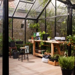 Elho Allin1 Kweekbak Zwart / Transparant 39 X 23 X 25,7 Cm -Goedkope Hof Liefde Winkel 8711904515881 3