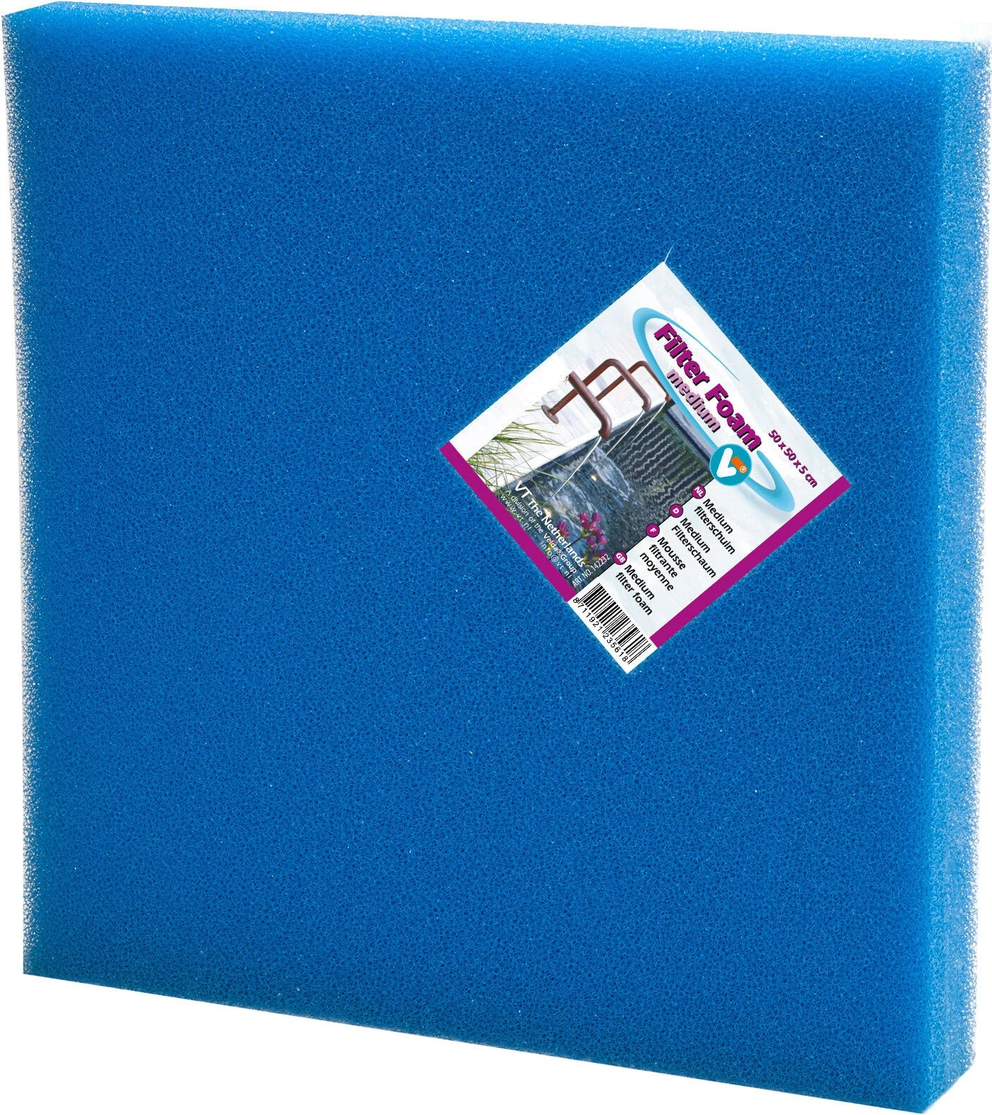 VT Filterschuim Medium Blauw 50 X 50 X 5 Cm 3 VT Filterschuim Medium Blauw 50 X 50 X 5 Cm