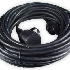 Calex Verlengkabel Zwart IP44 10 M
