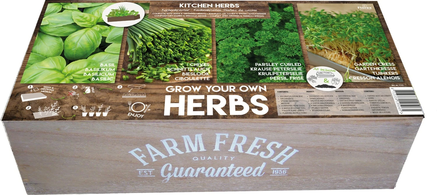 Florex Kruidenzaden Farm Fresh Kruidenbox 3 Florex Kruidenzaden Farm Fresh Kruidenbox