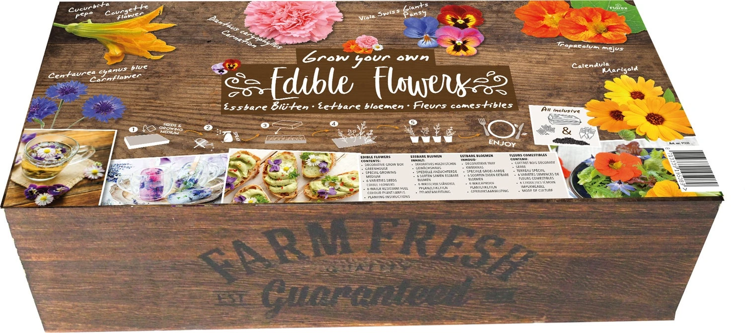 Florex Kruidenzaden Farm Fresh Eetbare Bloemenbox 4 Florex Kruidenzaden Farm Fresh Eetbare Bloemenbox - Afbeelding 2