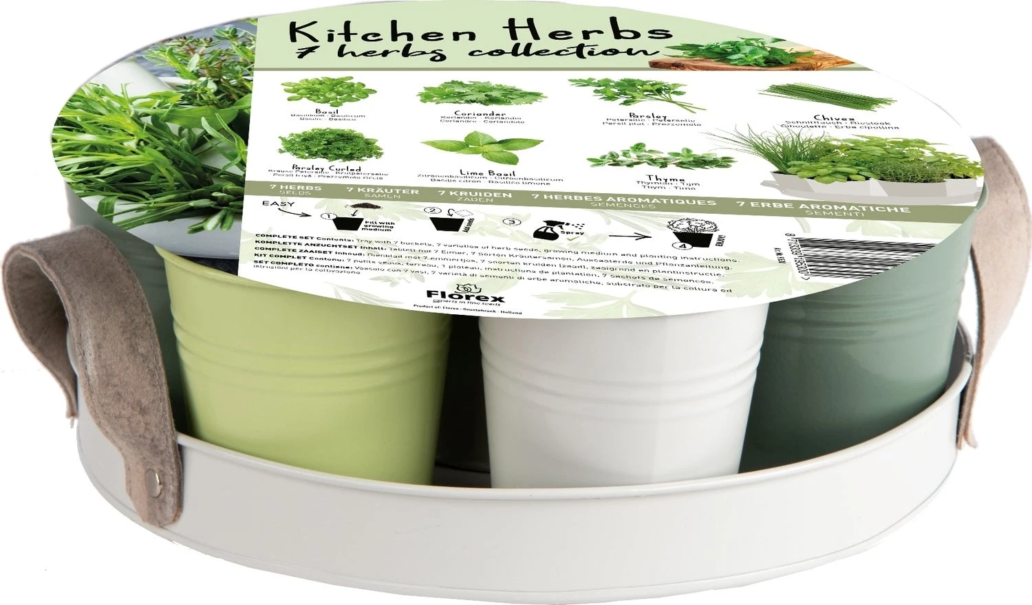 Florex Kruidenzaden Dienblad Met 7 Keukenkruiden 3 Florex Kruidenzaden Dienblad Met 7 Keukenkruiden