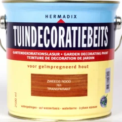 Hermadix Tuindecoratiebeits Zweeds Rood 2,5 L