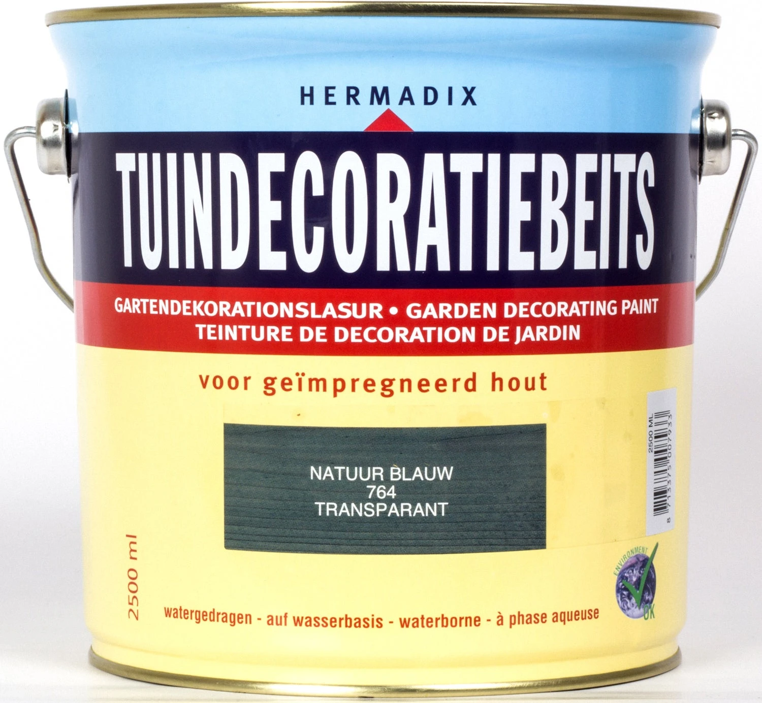 Hermadix Tuindecoratiebeits Natuur Blauw 2,5 L 3 Hermadix Tuindecoratiebeits Natuur Blauw 2,5 L