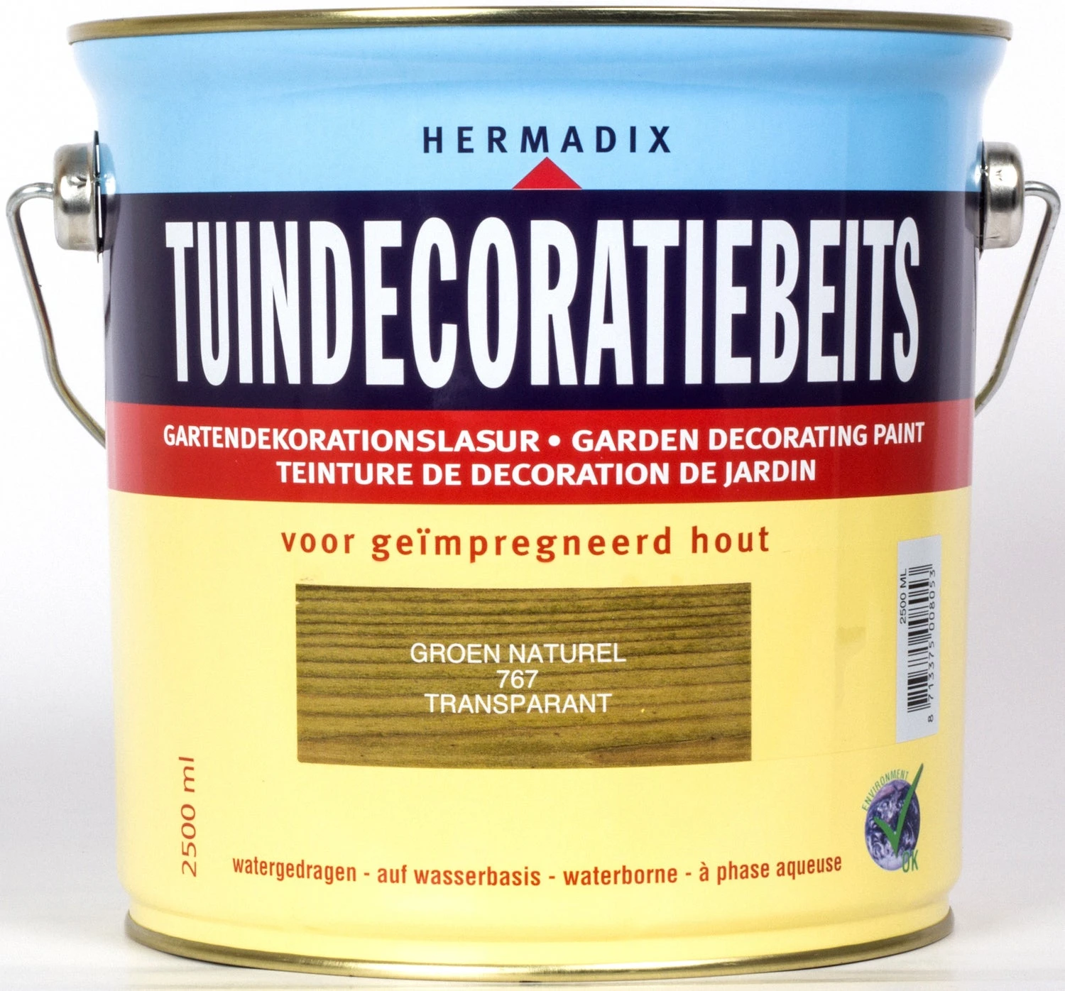 Hermadix Tuindecoratiebeits Groen Naturel 2,5 L 3 Hermadix Tuindecoratiebeits Groen Naturel 2,5 L