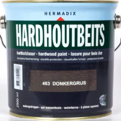 Hermadix Hardhoutbeits Donkergrijs 2,5 L