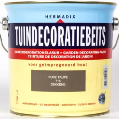 Hermadix Tuindecoratiebeits Pure Taupe 2,5 L
