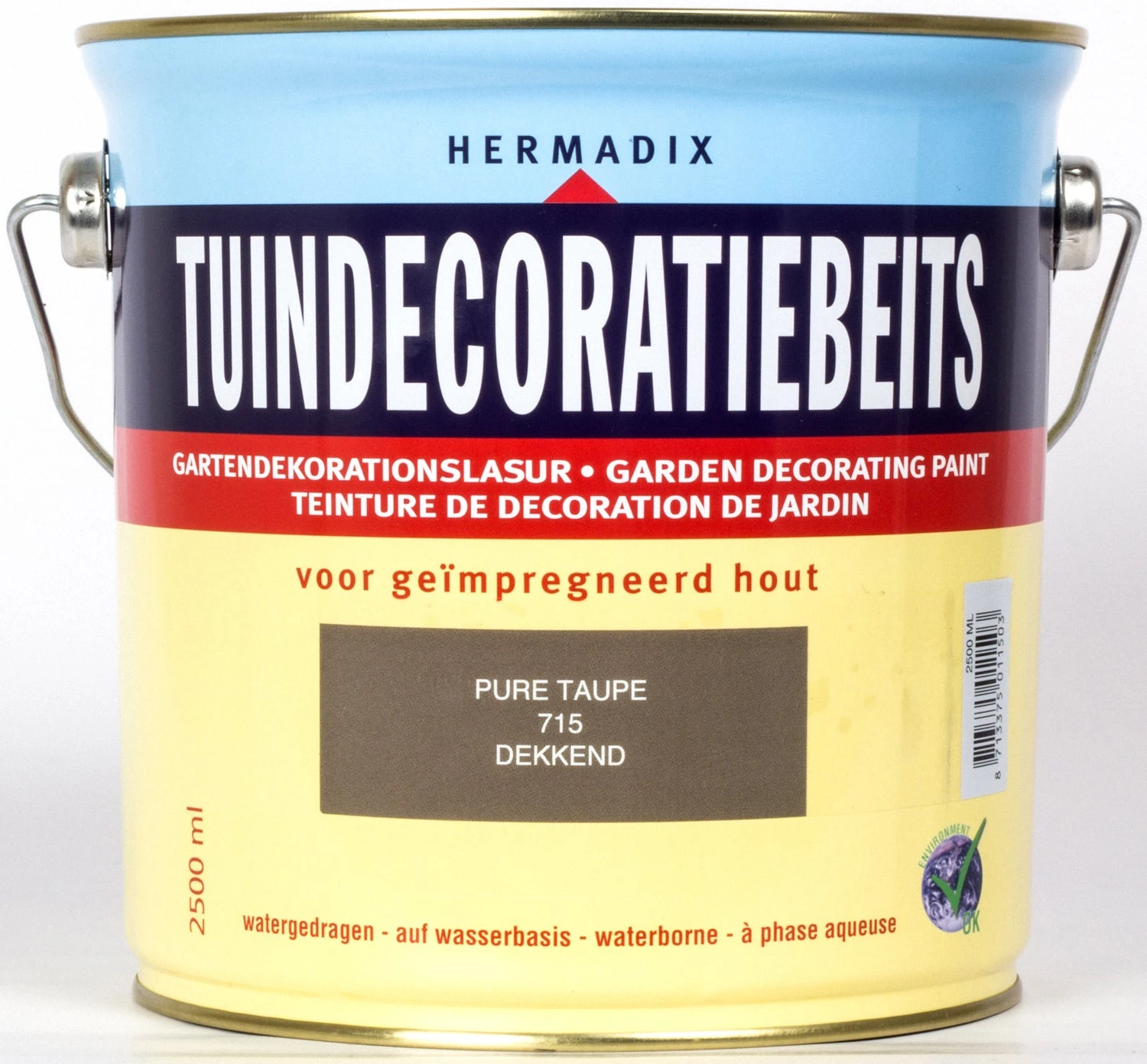 Hermadix Tuindecoratiebeits Pure Taupe 2,5 L 3 Hermadix Tuindecoratiebeits Pure Taupe 2,5 L