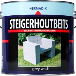 Hermadix Steigerhoutbeits Greywash 2,5 L