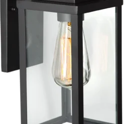 KS Verlichting Wandlamp Jersey Zwart 18 X 13 X 27 Cm