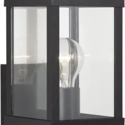 KS Verlichting Wandlamp Boston Zwart 16 X 12,7 X 26 Cm