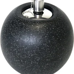 Esschert Design Olielamp Fancy Flames Zwart D 14,2 H 15,6 Cm