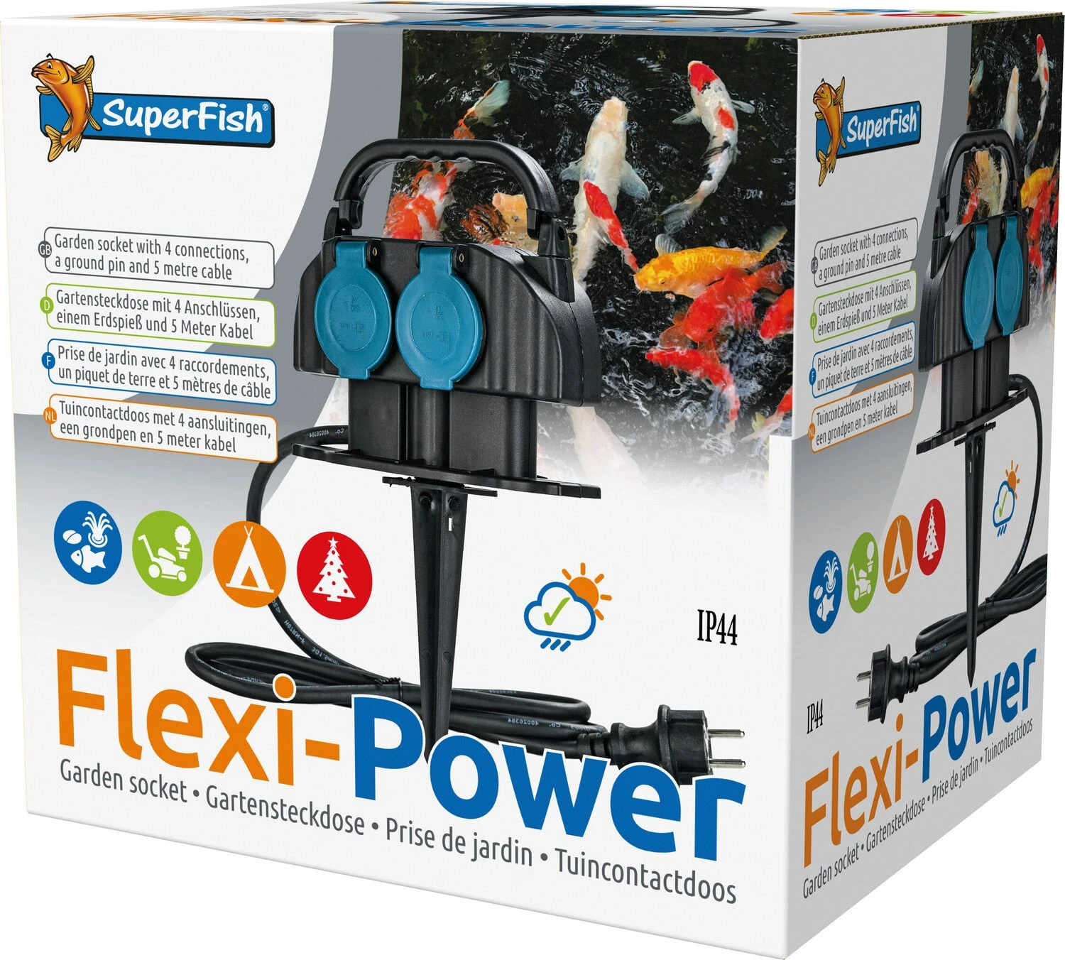 Superfish Stekkerdoos 4x Flexi-Power 5 M 5 Superfish Stekkerdoos 4x Flexi-Power 5 M - Afbeelding 3