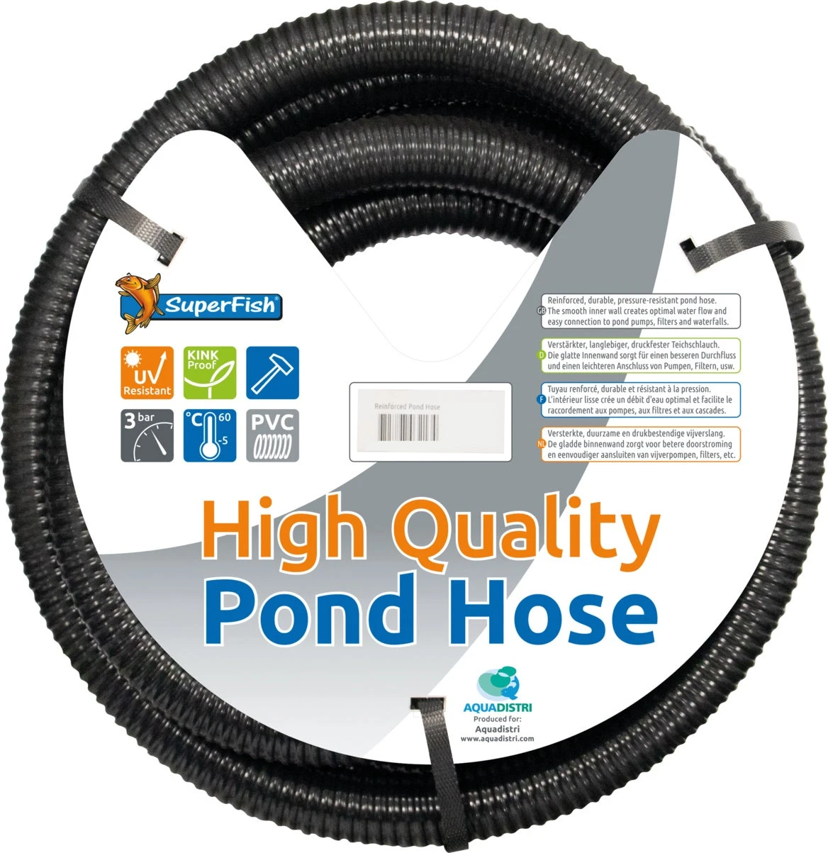 Superfish Gewapende Vijverslang 40 Mm 10 M 3 Superfish Gewapende Vijverslang 40 Mm 10 M