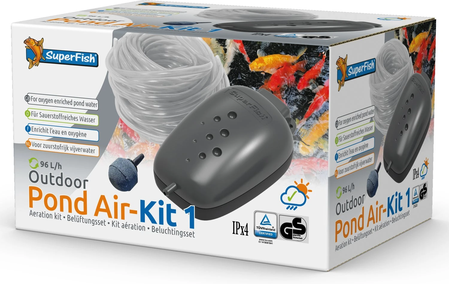 Superfish Vijver Luchtpomp Kit 1 96 L/h 3 Superfish Vijver Luchtpomp Kit 1 96 L/h