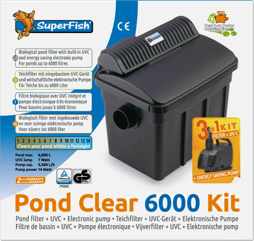 Superfish Vijverfilter Pond Clear 3-in-1 Kit 6000 L 5 Superfish Vijverfilter Pond Clear 3-in-1 Kit 6000 L - Afbeelding 3